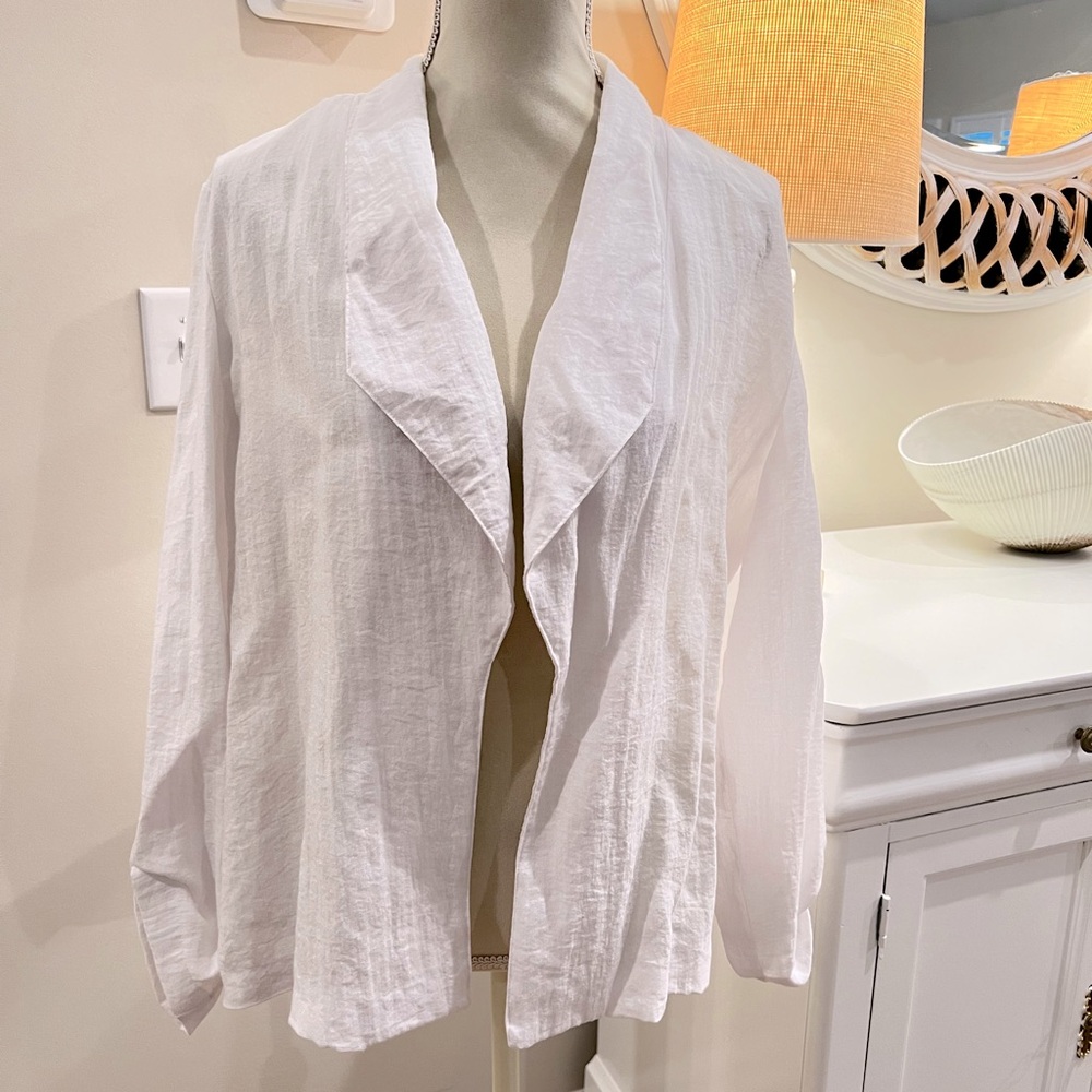 Chico's White Rayon Blend Top